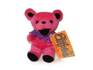 Grateful Dead Althea Dancing Bear Bean Plush Nwt Collectible Hot Pink