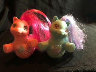 Two My Little Pony Baby Sea Princess Fancy Mermaid Ponies G1 See Pictures