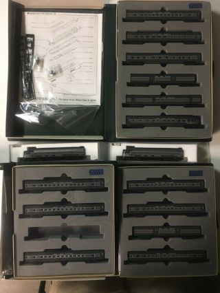 Kato York Central N Scale Passenger Train With Dcc,  13 Car Train