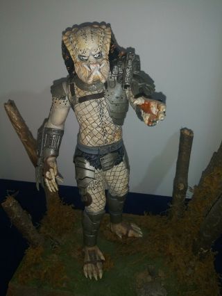 The Predator Movie 12inch Custom Made Statue On Wood Base