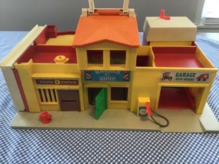 Fisher Price Little People Garage Barber Shop Police Station Fire House Theater