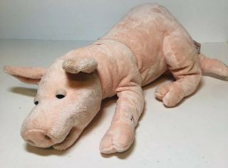 Gund Arnold The Snoring Pig Plush Stuffed Animal Snores Talks Moves 2007 Video