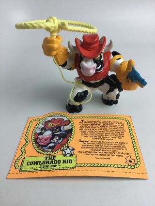 Cowboys Of Moo Mesa The Cowlorado Kid 4 " Action Figure Hasbro 1991 Complete