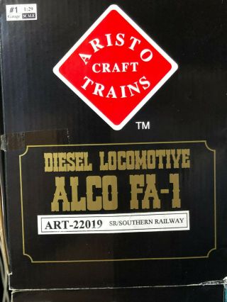 Aristo - Craft G - Scale Southern Railway Alco FA - 1/FB - 2 AB Locomotive Set w/ Sound 9