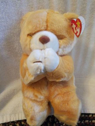 Ty Beanie Buddy Hope 1999 Praying Bear Prayer Plush Toy Animal Rare Retired