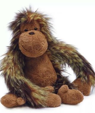 Jellycat Oscar The Orangutan Ape Furry 22” Large Plush Stuffed Animal Gorilla