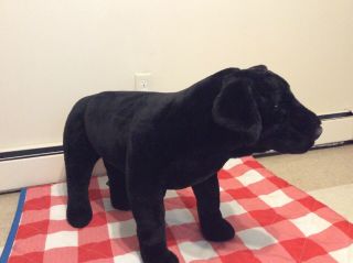 Melissa & Doug Giant Black Lab Lifelike Stuffed Animal Dog