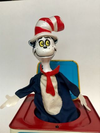 MATTEL Vintage Dr Seuss Cat in the Hat Music Box 1970 2