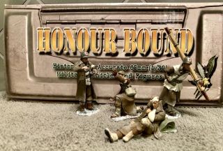 Honour Bound Hb041 Ww Ii American Winter Medic Team Four Figure Set Nib.  Le 9/80