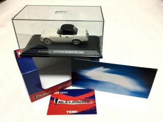 Polar Collector Tomy Tomica Ebbro Datsun Roadster 2000 White 1 43