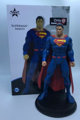 Icon Heroes Dc Rebirth Superman Statue Exclusive Limited Edition Out Of 2,  000