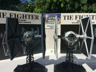 2 Built Star Wars Finemolds 1:72 Model Tie Fighters