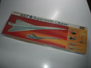 Revell Boeing Sst Supersonic Clipper Plastic Model Kit 2 In 1 Box