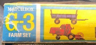 Vintage Matchbox G - 3 Farm Set In Display Package, 3