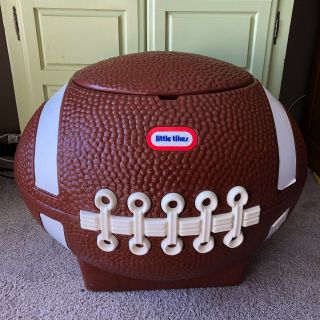 Little Tikes Football Toy Box Chest Cooler Tailgating Superbowl Party With Lid