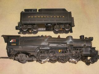MTH Premier Weathered Pennsylvania 2 - 8 - 2 Steam Loco 1286 Item 20 - 80007A w.  PS2 4