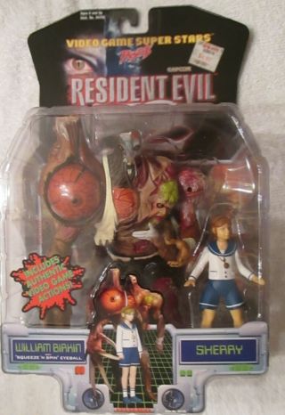 Capcoms Resident Evil Series 2 William Birkin And Sherry Mip Rare 99.  99