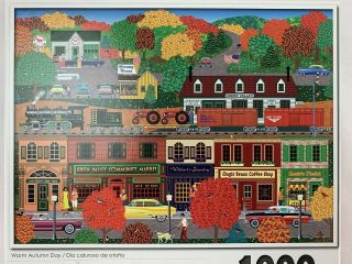 Home Country Puzzle 1000 Piece Warm Autumn Day 20 " X 27 " Complete