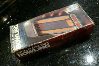 MATTEL BOWLING Vintage Electronic Handheld Tabletop Arcade Video Game 8