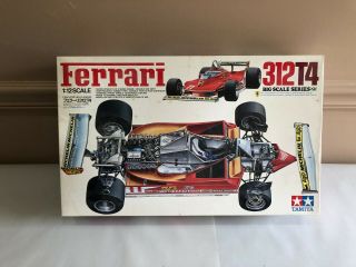 Tamiya Ferrari 312t4 Grand Prix Car 1:12 Scale Plastic Kit Bs1225 Open Box