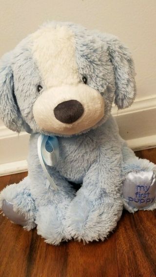 Baby Gund My First Puppy Dog Plush Stuffed Blue 319788