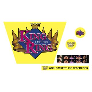 Wwf/wwe Mattel Retro King Of The Ring Custom Ring Stickers/decals