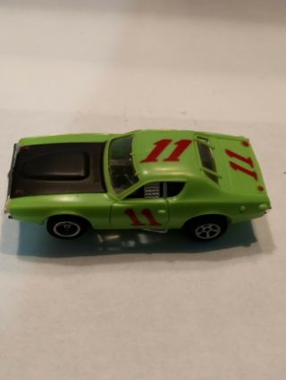 A/fx - Slot Car - Dodge Charger No.  11 Lime Green