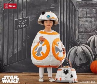 Pottery Barn Kids Disney Star Wars Bb8 Halloween Costume.  Large 8 - 10