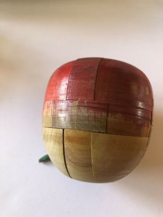 Wooden Puzzle Fruit Set Vintage 1960s Made In Japan Kitsch 5