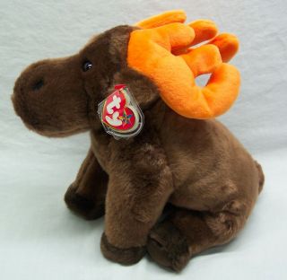 Ty Beanie Buddy SOFT CHOCOLATE THE BROWN MOOSE 9 