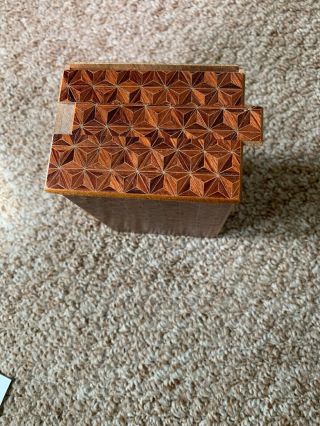 Wooden Puzzle Box 10 Way Made In Japan 4
