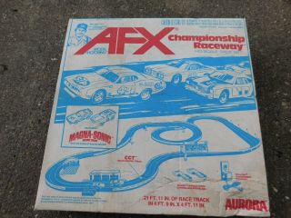 Vintage 1978 Aurora Afx Championship Raceway Set W/box Complete W/running Cars