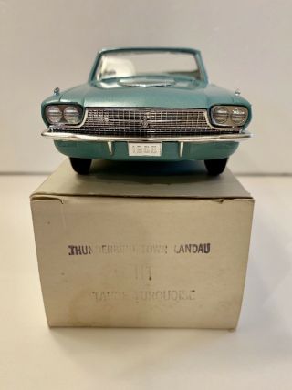 1966 Amt Turquoise Ford Thunderbird Promo Model Car