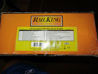 RAIL KING 30 - 1582 - 1 - 4 - 8 - 8 - 4 IMPERIAL BIG BOY STEAM LOCOMOTIVE,  BOX EXAMINE 12