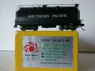 Sunset Models HO Brass Southern Pacific C - 9 SP 2 - 8 - 0 Oil Whale Back Tender 2