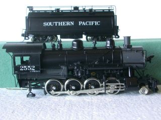 Sunset Models HO Brass Southern Pacific C - 9 SP 2 - 8 - 0 Oil Whale Back Tender 3