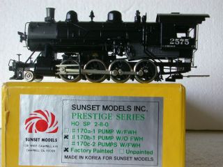 Sunset Models Ho Brass Southern Pacific C - 9 Sp 2 - 8 - 0 Oil Vanderbilt Tender