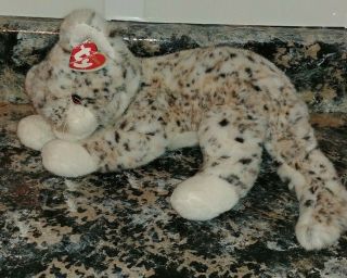 Vintage 2001 Ty " Thomas " Snow Leopard With Hang Tag