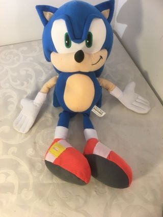 Sonic The Hedgehog Plush Stuffed Sega 24” Large 2ft Tall