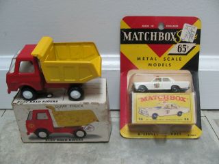 Vtg 1960s Metal Scale Matchbox Lesney No.  55 State Police Car In Package