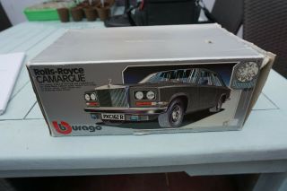 1/22 Rolls Royce Camargue Bburago Burago boxed 3001 Butler NO 1/18 5