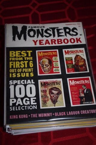 Famous Monster Year Book 1962 - Is In Fine