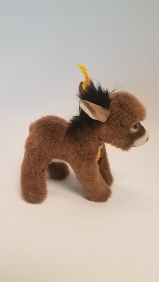 Steiff Donkey Assy 1510/14 With Ear Tag And Tag Attached to Neck 3