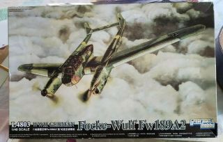 1/48 Great Wall Hobby Fw - 189 A2 Kit L4803.  W/tons Of Aftermarket.