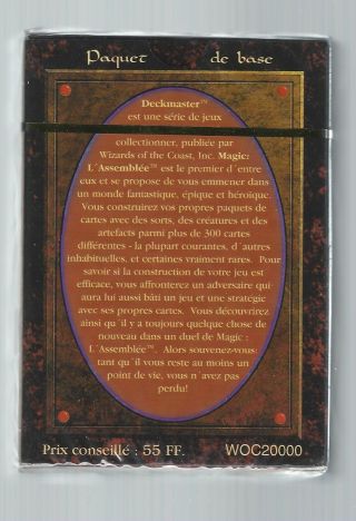 Magic the Gathering Unlimited Edition Starter Factory FRENCH 2