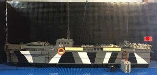 Lego Custom Ww2 German Type S - Boat (torpedo Boat) With Crew