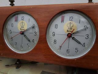 Vintage chess clock timer king 2
