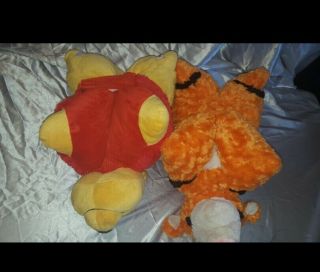 Set of 2 Winnie the Pooh Pillow Pets stuffed plush Tigger and Friends disney 2
