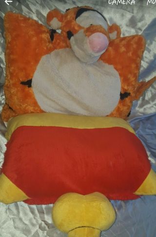 Set of 2 Winnie the Pooh Pillow Pets stuffed plush Tigger and Friends disney 3