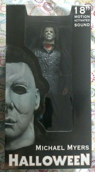 Neca 18 " Inch Michael Myers Motion Activated Sound Plays Halloween Theme Music